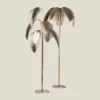 Bahama Brass Stainless Steel Palm Floor Lamp Small
